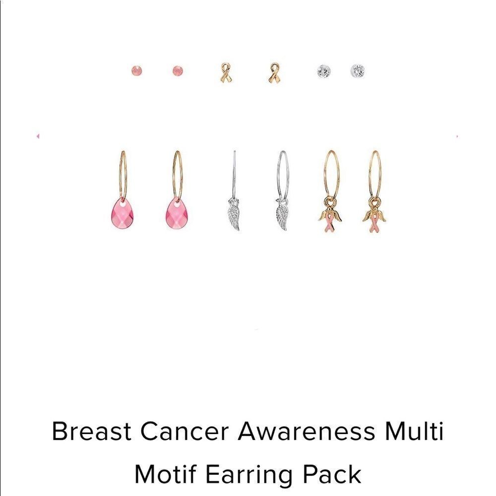 Breast Cancer Awareness Multi Motif  Earring Pack 🎀